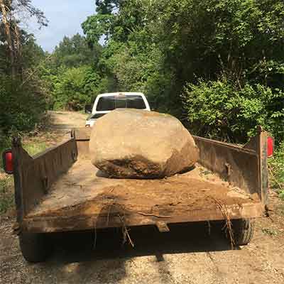 field of small boulders