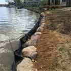 Boulder seawall